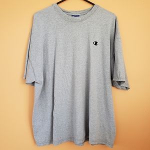 Champion Embroidered Logo Xl Grey Tee